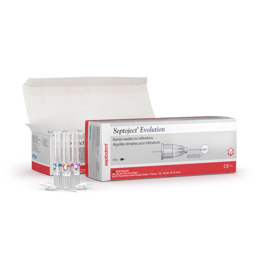 Septoject Evolution, aiguilles dentaires pour infiltrations