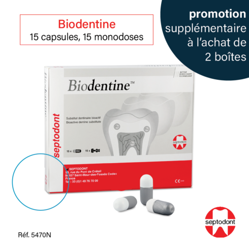 Promotion Novembre 2022 - Biodentine - substitut dentinaire bioactif