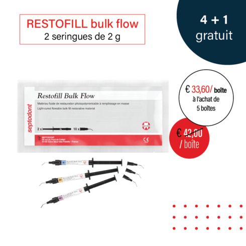 Restofill bulk flow seringues promotion mars