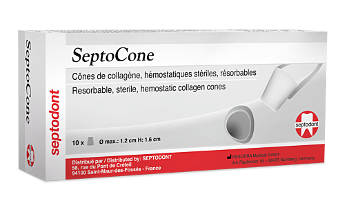 SeptoCone, cônes hémostatiques de collagène